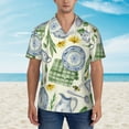thumbnail image 4 of Fotbe Vintage Utensils Hawaiian Shirt For Men Unisex Summer Beach Casual Short Sleeve Cotton Linen Button Down Shirts-Small, 4 of 9