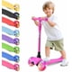 thumbnail image 1 of Hurtle Monopatin Scooter para Niños de 2 a 5 Años, 3 Ruedas con Luces LED, Mini Kickboard con Freno, Manillar Ajustable de 63 cm a 71 cm, Antideslizante, Patin del Diablo, Rosa, 1 of 7