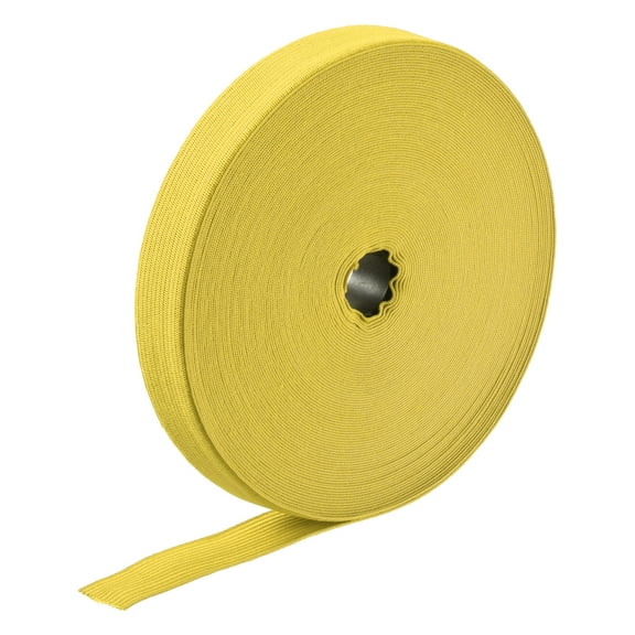 Elastic Bands for Sewing 1" 10 Yard Yellow Knit Elastic Spool High Elasticity for Wigs, Waistband, Pants