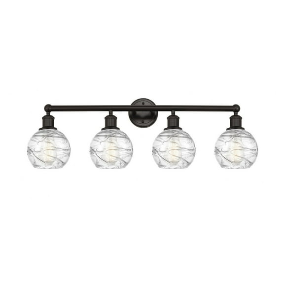 Innovations Lighting - Athens Deco Swirl - 4 Light Bath Vanity In Industrial