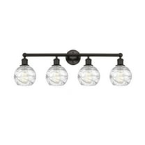 Innovations Lighting - Athens Deco Swirl - 4 Light Bath Vanity In Industrial