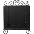 thumbnail image 7 of MyGift Scrollwork Design Black Metal Cookbook, Tablet Holder Stand with Weighted Chains, 7 of 7