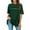 Dark Green, variant on Women's Oversized Letter Print Crew Neck Short Sleeve Tops T Shirt Short Sleeve Casual Lo Short Sleeve Tops Womens Shirts Womens Summer Tops