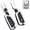 Silver-short Keychain, variant on Key Fob Cover Compatible with VW Golf 8 Atlas ID.3 ID.4 GTI MK8 Skoda Octavia 2024-2025 Keychain Case Holder Protector,Silver-long Keychain