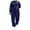 Dark Blue, variant on asjyhkr Plus Size Womens Sets 2 Pieces Long Sleeve Crew Neck Sweatshirts High Waist Jogger Sweatpants with Pockets Casual Workout Gym Athletic Sets,L-5XL