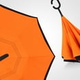 thumbnail image 2 of Inverted Umbrella,Double Reverse Umbrella Fiber Inverted Automatic Umbrella Reverse Umbrella Superior Craftsmanship, 2 of 5
