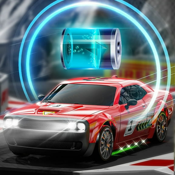 ​1:20 Scale Off-Road RC Truck - Dual-Speed Gears, Undercarriage LED Lights & 30m Range ,Drift Car Kit for Age 8 Red