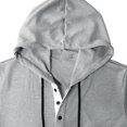 thumbnail image 6 of Fanxing Mens Short Sleeve Hoodie Sweatshirts Drawstring Hooded Pullover Sports Tops Gray,XL, 6 of 8