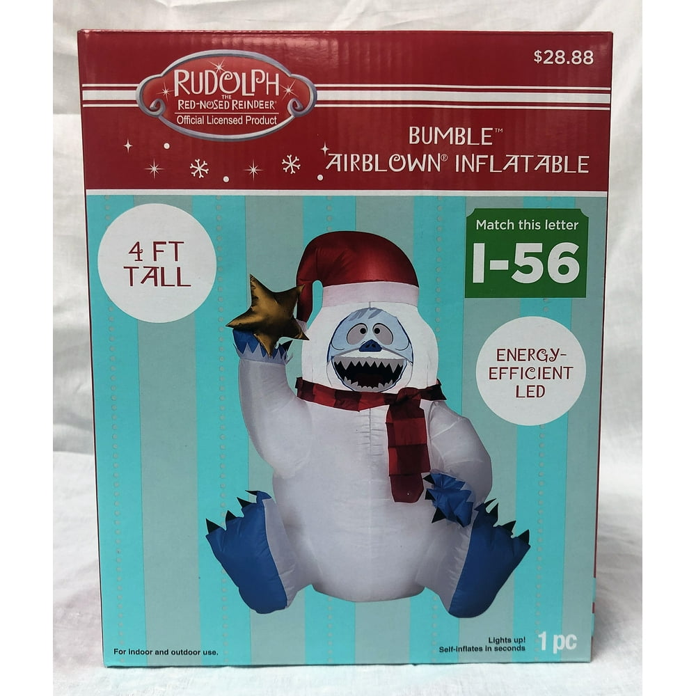 Holiday Time Inflatable Abominable Snowman, 4'