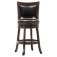 thumbnail image 3 of Boraam Bristol Counter Height Swivel Wood Kitchen Bar Stool, Cappuccino Finish, 3 of 8