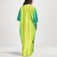 thumbnail image 3 of Gibobby Vestido largo para mujer Vestido casual de manga siete con cuello en V y estampado degradado para mujer(Verde,G), 3 of 5