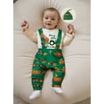 thumbnail image 5 of BemeyourBBs Baby Boy Halloween Clothes Long Sleeve Romper Suspender Pants Hat, 5 of 9