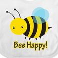 thumbnail image 4 of Inktastic Bee Happy Boys or Girls Baby Bib, 4 of 4