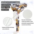 thumbnail image 5 of COEQINE Cat Yellow Grey Girls Yoga Legging High Waist Sport Pants Buttery Soft Stretch Running Leggings Pants for 4-5 Years Kids Girls, 5 of 7