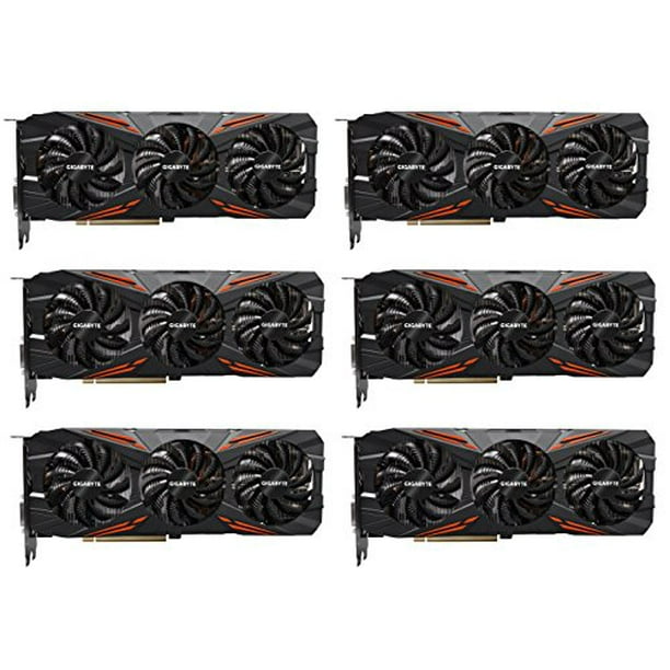 6 Packs of Gigabyte GeForce GTX 1080 G1 Gaming 8G - Walmart.com