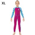 thumbnail image 4 of Greeniant Traje de neopreno para niños de 2,5 MM, de manga larga, de una pieza, para mantener el calor, protección con cremallera frontal, Deportes acuáticos rojo púrpura SG, 4 of 6