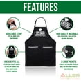 thumbnail image 2 of Funny Apron for Men - Mr. Good Looking is Cooking - BBQ Grill Apron for a Husband Dad Boyfriend or any Friend that Cooks Like a Master Chef by Aller Home and Kitchen, 2 of 6