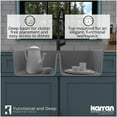 thumbnail image 7 of Karran Usa Qt-720-Pk1 Quartz Qt 34" Drop In Double Basin Quartz Composite Kitchen Sink -, 7 of 7