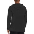 thumbnail image 3 of LEKWK Mens Sun Protection Shirt Long Sleeve Hooded Lightweight Quick Dry Pullover with Thumb Holes Soft Stretch Casual Workout Fishing Hiking Travel Athletic Tops Shirts Tees Black S, 3 of 6