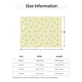 thumbnail image 5 of Zufioo Green Pears Print Horizontal Flannel Blanket, Anti-wrinkle, Anti-shrinkage, Anti-allergic Plush Blanket, Household Items Suitable for Bedroom-80"x60", 5 of 6