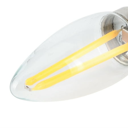 

Henmomu E12 Bulbs 10Pcs E12 Long Filament Small LED Light Bulbs Dimmable Lamp 1.5W AC110V For Home Lighting Lighting Fixtures