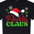 thumbnail image 4 of Inktastic Daddy Claus with Christmas Santa Hat and Snowflakes T-Shirt, 4 of 5