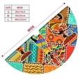 thumbnail image 3 of Rateoe Dancing African Womans Print Christmas Tree Skirt 36" for Xmas Holiday New Year Party Circle Tree Mat Ornaments Decoration, 3 of 7