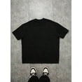 thumbnail image 4 of 【New Arrival】Unisex Loose Streetwear T-Shirt, Abstract Distorted Face Graphic Print Casual Short Sleeve, 4 of 10