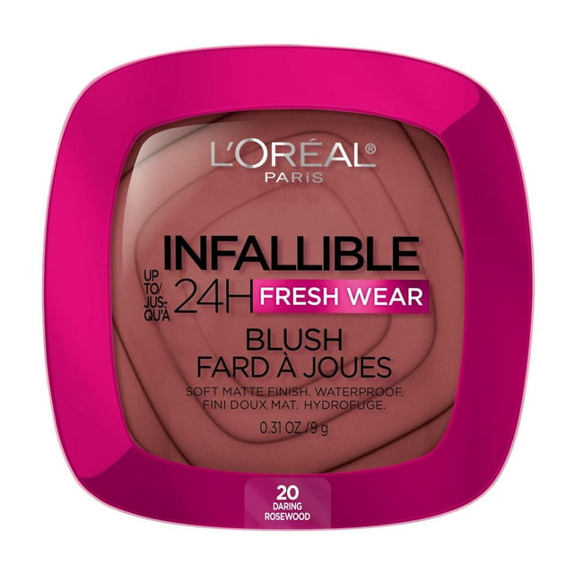 L'Oréal Paris Infallible 24H Freshwear Blush, Waterproof Soft Matte Finish, 9g