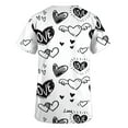 thumbnail image 3 of Xfvqtps Valentine's Day Scrub Tops for Women Comfortable Lightweight Medical Nursing Uniform Short Sleeve V-neck Working Uniform Saint Patrick Printed Nursing Uniform With Pocket White, 3 of 4