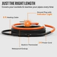 thumbnail image 6 of KFFKFF Pipe Heating Cable, 9FT 5W/FT for Preventing Pipe Freezing, Water Pipe Warming Wire with Integrated Thermostat Safeguards PVC Tubing, Metal and Plastic Pipe from Cold Conditions, 6 of 9