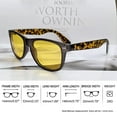 thumbnail image 7 of Joopin Retro Square Night Vision Glasses for Men Women Fishing Driving Hiking UV400 Protection(3 Pack), 7 of 7
