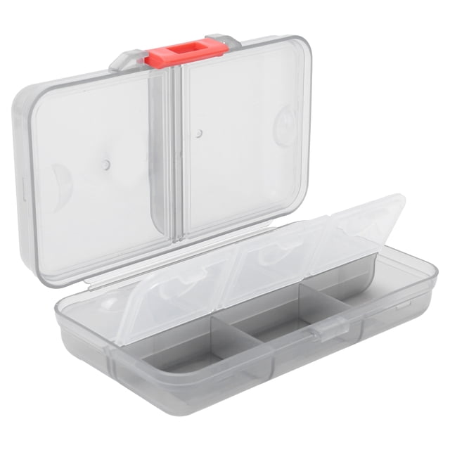 Portable Pill Organizer Large Capacity Sealed Medicine Storage Case for Travel Use