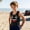 Black, variant on Eltusu Boys Tank Tops, Sleeveless Crewneck Sports Cotton Beach Shirts Black Size 6-7 T