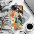 thumbnail image 6 of Colorful Hand-Drawn Cat Collage Phone Case, Cute Artistic Multi-Cat Pattern Cover for iPhone 17 16 15 14 13 12 11 Plus Pro Max Mini, 6 of 6