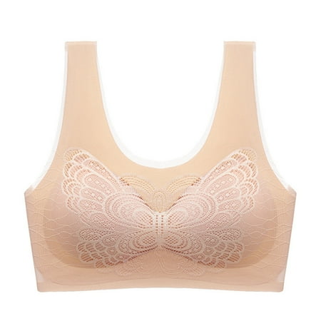 

Booker Without Steel Ring Bra Women s Summer Thin Ice Silk Traceless Back Anti Glare Gathering Bottom Sports Vest