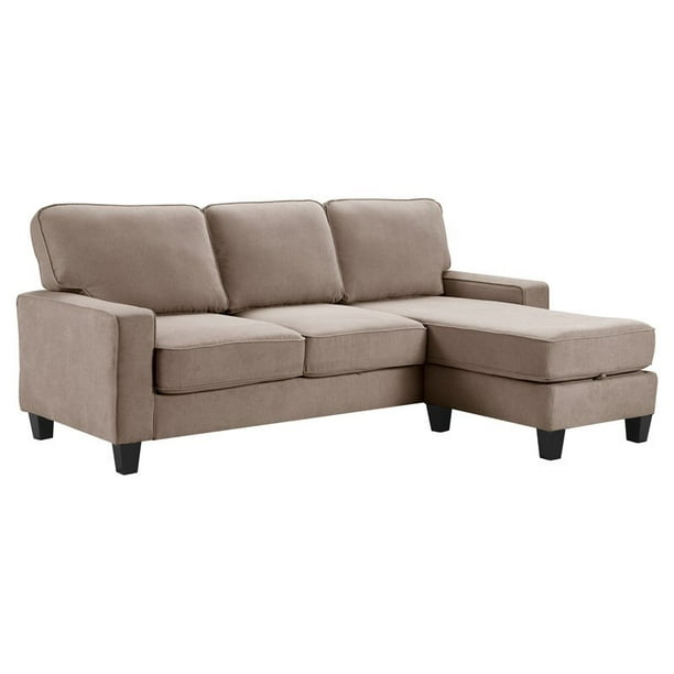 Serta Palisades 86 Reversible Small, Storage Sectional Sofas For Small Spaces