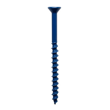 Simpson Strong-Tie Titen Turbo TNT18234TFC75 Screw Anchor, 3/16 in Dia, 2-3/4 in L, Carbon Steel, Zinc Plated