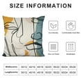 thumbnail image 5 of JEUXUS  Abstract Faces Throw Pillow Covers, Modern Throw Pillows Print Line Colorful Decorative Pillow Cases Sets Outdoor  for Sofa Couch Home Bed Decor Cushion Covers (Abstract Faces), 5 of 5