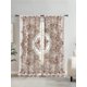 thumbnail image 2 of 2pcs/Set Bohemian Art Traditional Farmhouse Moroccan Geometry Digital Printed Curtains With Rod Pocket, For Living Room Home Decoration, 2 of 4