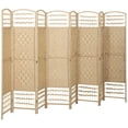 thumbnail image 1 of HOMCOM 5.6ft Folding Room Divider, Freestanding Privacy Screen for Bedroom, 1 of 10