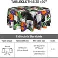 thumbnail image 4 of Nappe d'Halloween Lavable Nappe Gnome Réutilisable Nappe Ronde d'Automne 60 Pouces Couverture de Table Rustique de Ferme pour Décoration de Table de Fête de Vacances, 4 of 6