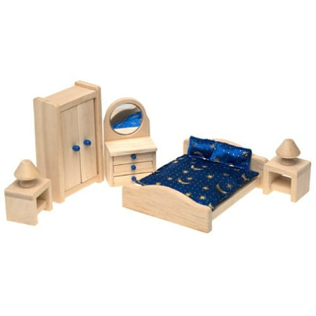 Small World Toys Ryans Room Wooden Doll House - Suite Dreams Master Bedroom