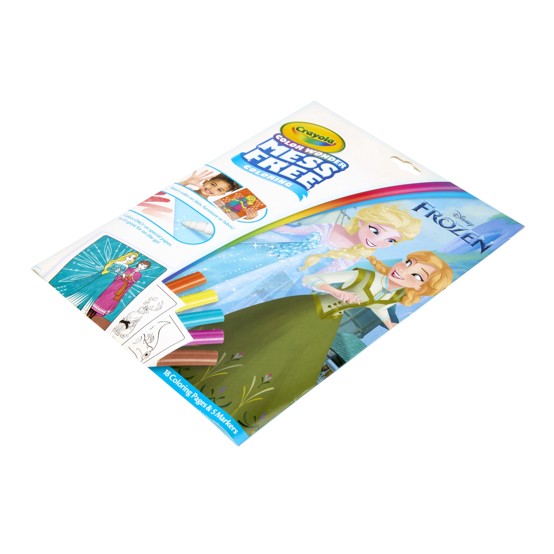 Crayola Color Wonder Mess Free Frozen 2 Coloring Set, 18 Pgs, Preschool Supplies, Arts and Crafts, Travel Activity, Back to School Gift for Toddlers, Ages 3+