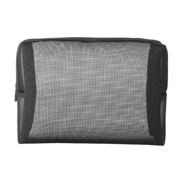 Neceser de malla transparente | Organizador de cosméticos transparente | Espacioso y ligero para guardar maquillaje en viajes | Bolsa portátil para artículos de aseo en casa, oficina y gimnasio