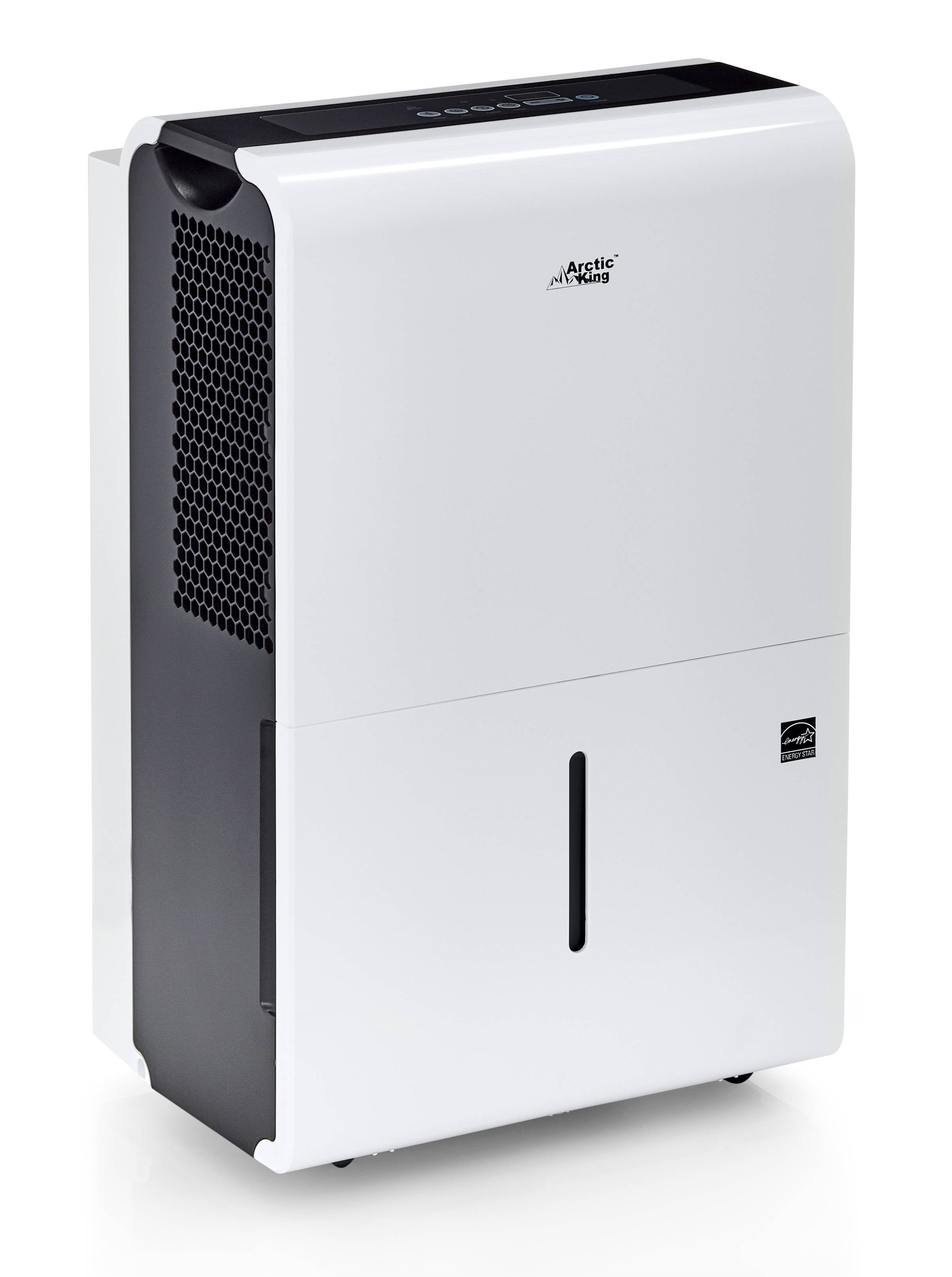 Arctic King Energy Star 70 pt 4,500 sq ft Dehumidifier in White - Auto Restart, 24 Hour Timer
