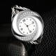 thumbnail image 1 of Reloj analógico, Geekthink Reloj analógico de cuarzo con diamantes de imitación, reloj redondo impulsado por el rendimiento, 1 of 8
