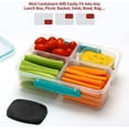 thumbnail image 6 of Signora Ware Reusable Airtight Food Prep Storage Containers with Lids, Set of 8 3-Oz Black, 6 of 7
