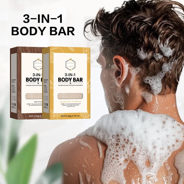 Jabón Exfoliante de Sándalo con Aceite Calmante | Sin Sulfatos Ni Parabenos | Hidratante y Antioxidante | 140 G