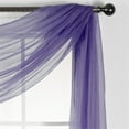 thumbnail image 6 of Cozeii Sheer Window Scarf Valance 50x216 Inch, Extra Long Elegant Swag Curtains for Windows Doorways Wedding Party Decor, Bed Canopy Sheer Curtain, Set of 1, 6 of 7
